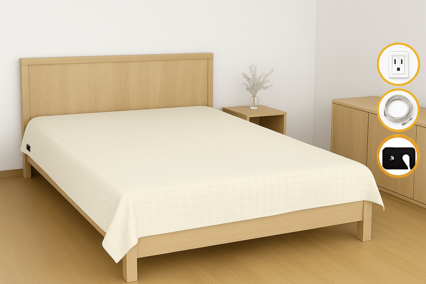 Yoggy Grounding Bed Sheet (Flat)